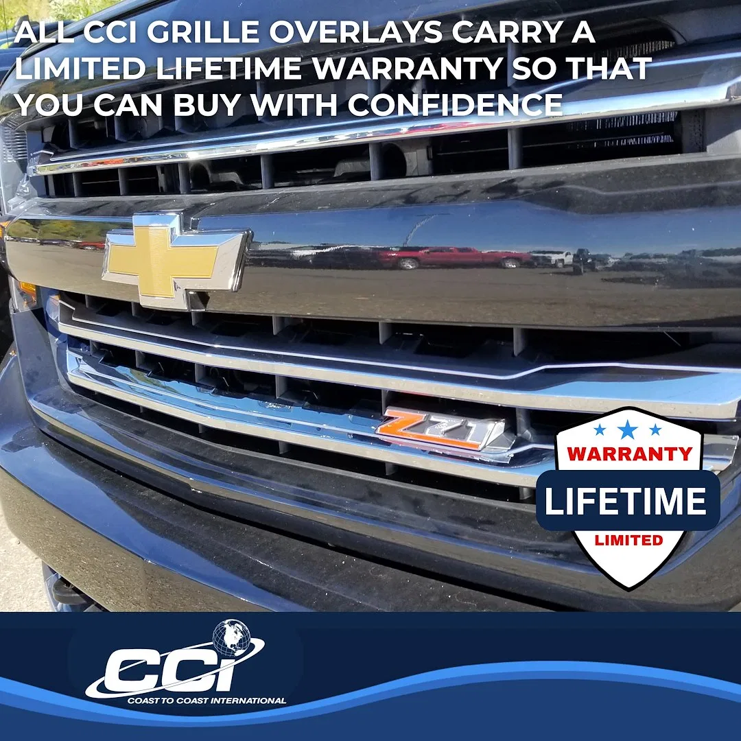 IWCGI158 – COAST2COAST Grille Insert, Overlay Bar Style 3 Piece Chrome Plated ABS Plastic - view 3